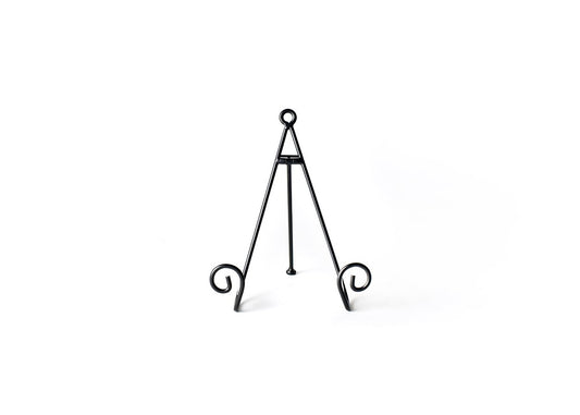MEDIUM SWIRL PLATE STAND BLACK