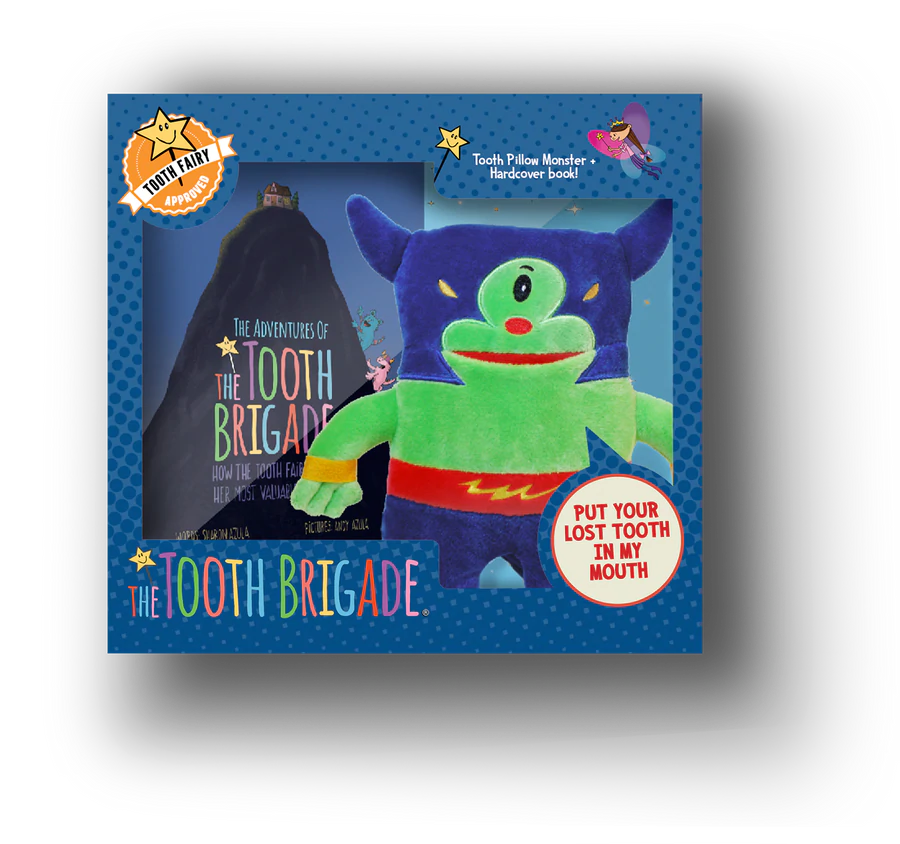The Tooth Brigade - Tooth Pillow & Hardcover Book Gift Set
