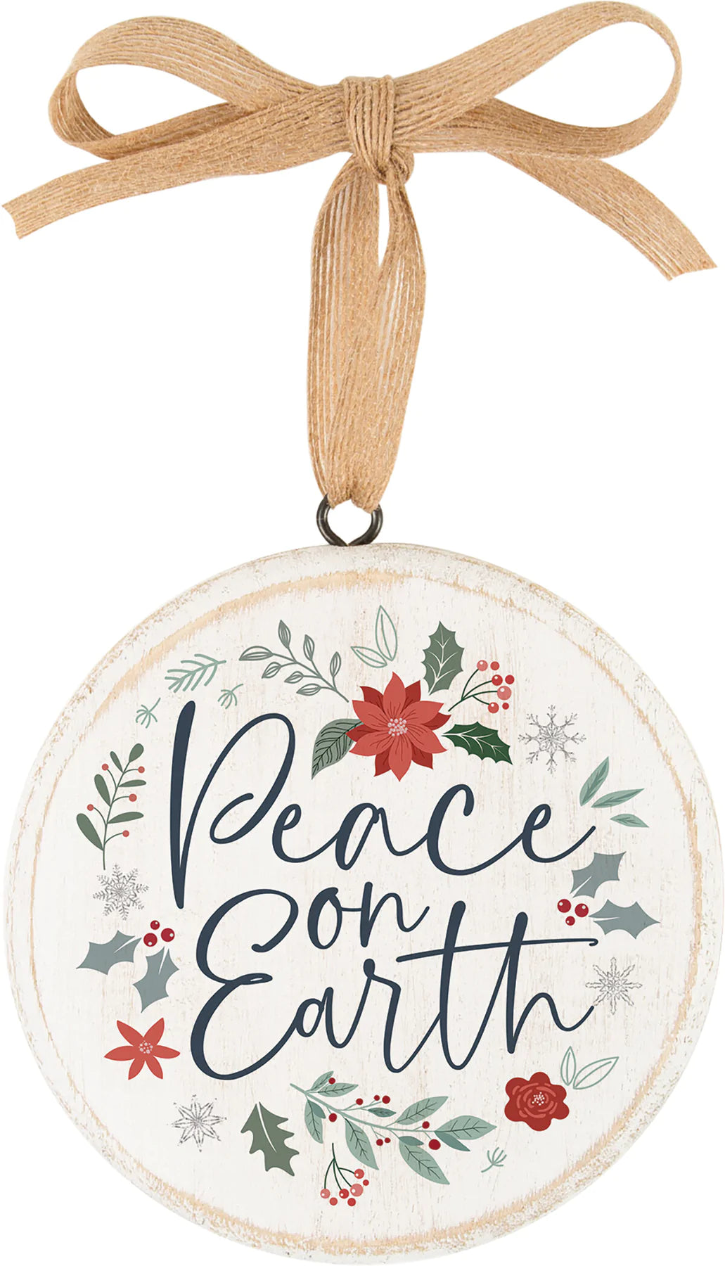 P Graham Dunn Peace On Earth 5 x 5 Wood Circle