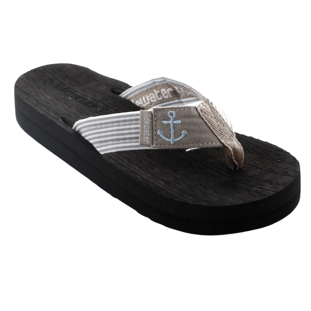 Seersucker Anchor - Tidewater Sandals