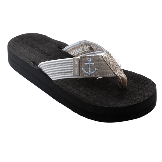 Seersucker Anchor - Tidewater Sandals