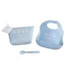 Blue Silicone Feeding Set