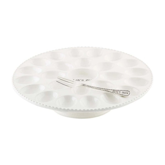 DEVILED EGG PEDESTAL PLATTER