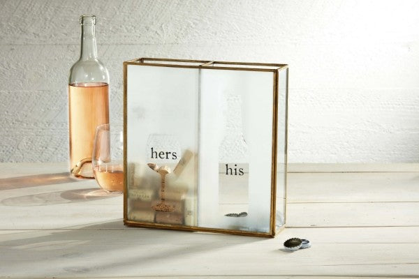 CORK & BOTTLE CAP GLASS BOX