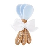 Blue Silicone Spoon Set