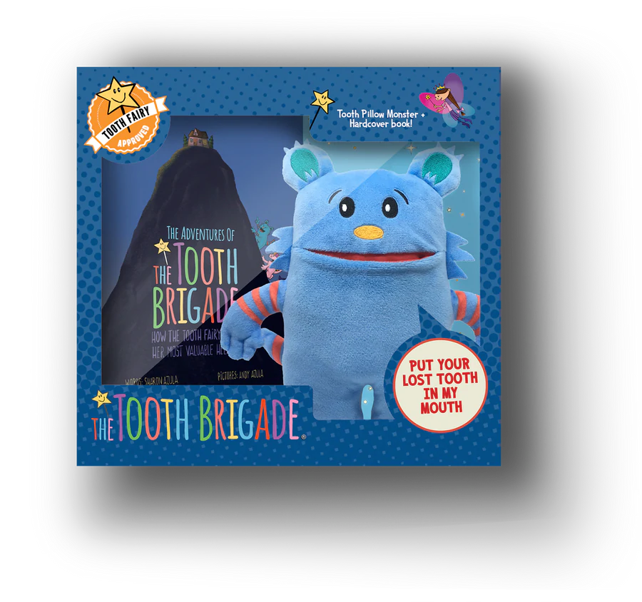 The Tooth Brigade - Tooth Pillow & Hardcover Book Gift Set