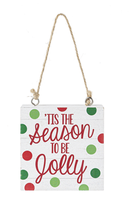 Holiday Block Ornament
