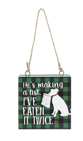 Holiday Block Ornament