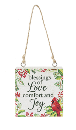 Holiday Block Ornament