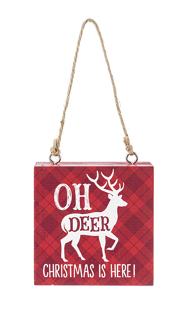 Holiday Block Ornament