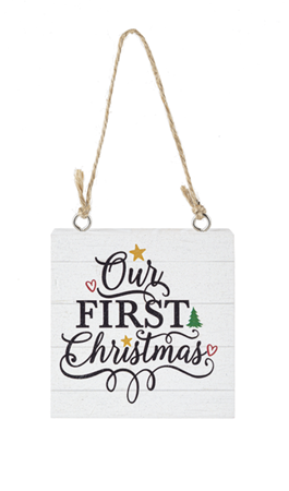 Holiday Block Ornament