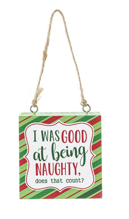 Holiday Block Ornament