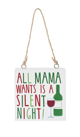 Holiday Block Ornament