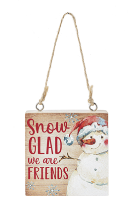 Holiday Block Ornament