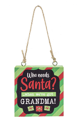 Holiday Block Ornament