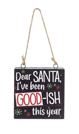 Holiday Block Ornament