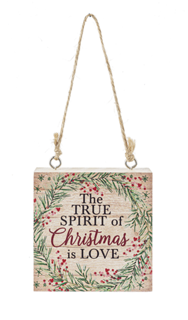 Holiday Block Ornament