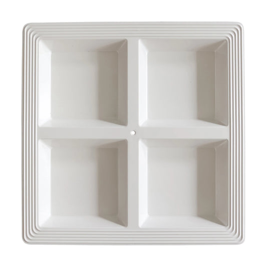 Square Melamine Sectional Server - Pinstripes - MEL10