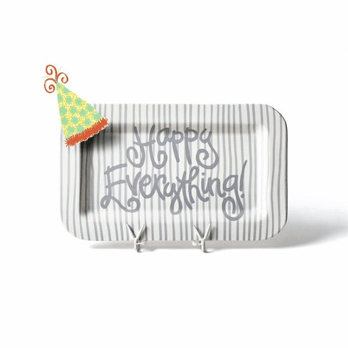 Stone Skinny Stripe Mini Rectangle Platter with Pom Pom Attachment