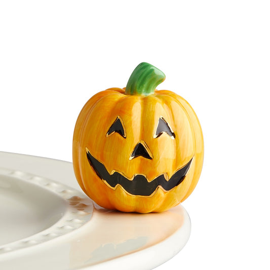 Carved Cutie-Pumpkin, Jack O Lantern- mini A216