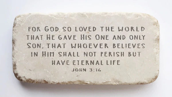 Scripture Stone Half Block