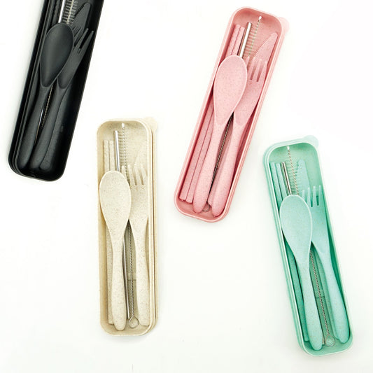 On-The-Go Wheat Straw Utensil Set