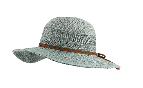 Womens' Wide Brim Hat-Scarlett-Teal