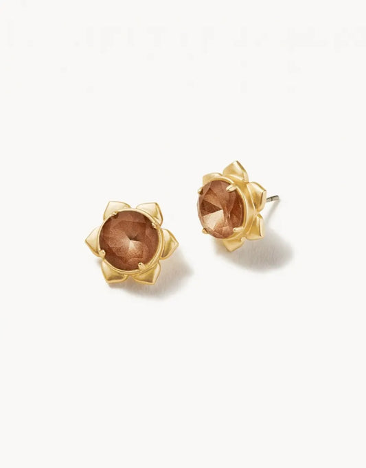 Magnolia Stud Earrings Rose