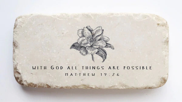 Scripture Stone Half Block