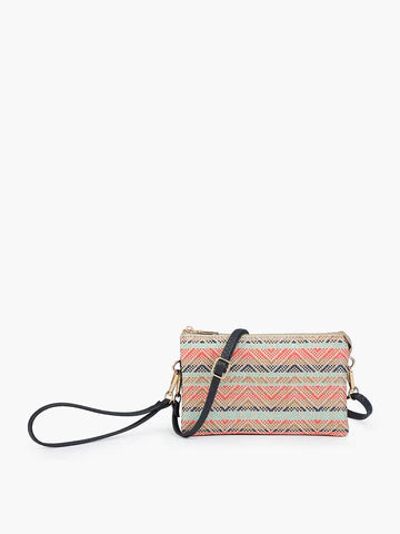 Riley Woven Straw Crossbody