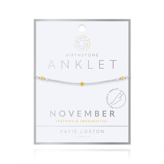 Birthstone Anklet