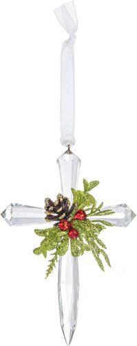 4.5" Mini Mistletoe Cross